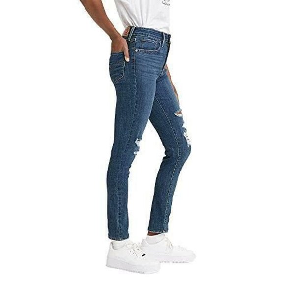 Levi's Women's 721 High Rise Skinny Jeans, Lapis Longing (Waterless) - Picture 3 of 8